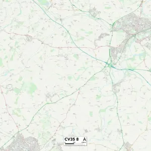 Warwick CV35 8 Postcode Sector Print Map Warwick CV35 8 Postcode Sector Print Map