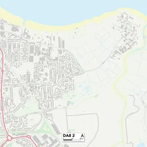 Bexley DA8 2 Print Postcode Sector Map Bexley DA8 2 Print Postcode Sector Map