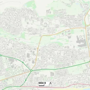 Dundee DD4 8 Print Map Sector Dundee DD4 8 Print Map Sector