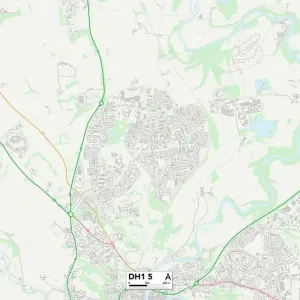 County Durham DH1 5 Print Map Sector County Durham DH1 5 Print Map Sector