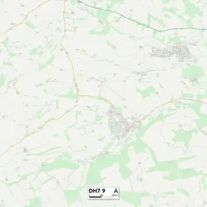County Durham DH7 9 Print Map County Durham DH7 9 Print Map