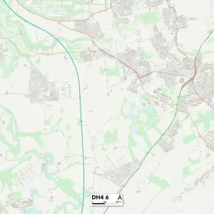 Sunderland DH4 6 Print Map Sunderland DH4 6 Print Map