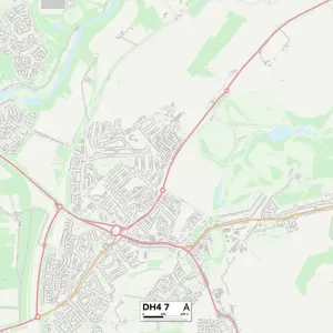 Sunderland DH4 7 Map Print Sunderland DH4 7 Map Print