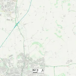 Darlington DL1 3 Print Map Sector Darlington DL1 3 Print Map Sector