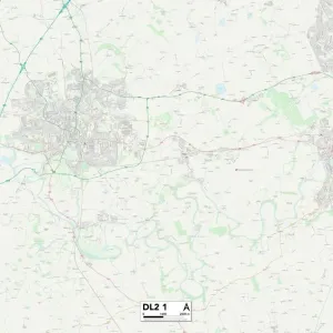 Darlington DL2 1 Print Map Darlington DL2 1 Print Map