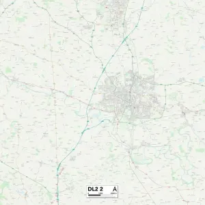 Darlington DL2 2 Print Map Darlington DL2 2 Print Map