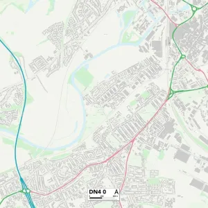 Doncaster DN4 0 Postcode Sector Print Map Doncaster DN4 0 Postcode Sector Print Map