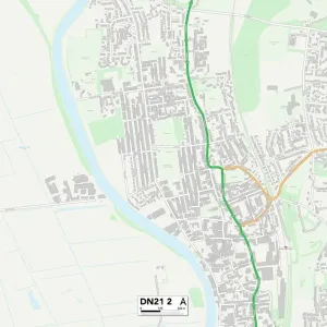 West Lindsey DN21 2 Postcode Sector Print Map West Lindsey DN21 2 Postcode Sector Print Map