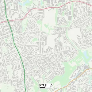 Dudley DY6 8 Postcode Sector Print Map Dudley DY6 8 Postcode Sector Print Map