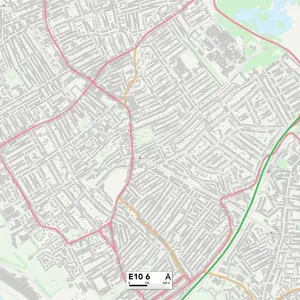 Hackney E10 6 Postcode Sector Print Map Hackney E10 6 Postcode Sector Print Map