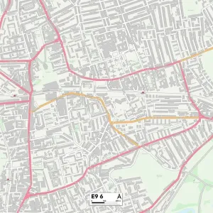 Hackney E9 6 Postcode Sector Print Map Hackney E9 6 Postcode Sector Print Map