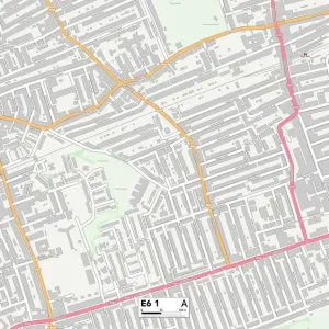 Newham E6 1 Postcode Sector Print Map Newham E6 1 Postcode Sector Print Map