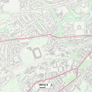 Edinburgh EH12 5 Postcode Sector Print Map Edinburgh EH12 5 Postcode Sector Print Map
