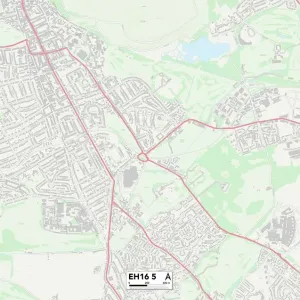 Edinburgh EH16 5 Postcode Sector Print Map Edinburgh EH16 5 Postcode Sector Print Map