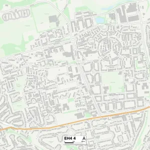 Edinburgh EH4 4 Postcode Sector Print Map Edinburgh EH4 4 Postcode Sector Print Map