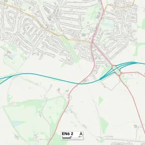 Hertsmere EN6 2 Map