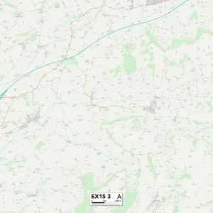 Exeter EX15 3 Postcode Sector Print Map Exeter EX15 3 Postcode Sector Print Map