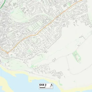 Exeter EX8 2 Postcode Sector Print Map Exeter EX8 2 Postcode Sector Print Map