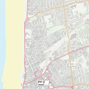 Blackpool FY1 2 Print Map Sector Blackpool FY1 2 Print Map Sector