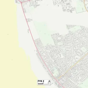Fylde FY8 2 Postcode Sector Print Map Fylde FY8 2 Postcode Sector Print Map