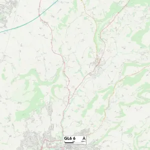 Stroud GL6 6 Print Map Stroud GL6 6 Print Map