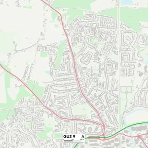 Guildford GU2 9 Print Map Sector Guildford GU2 9 Print Map Sector
