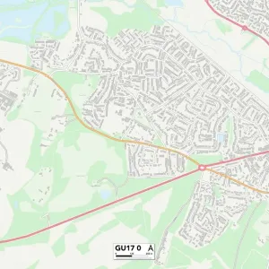 GU17 0 Postcode Sector Print Map GU17 0 Postcode Sector Print Map