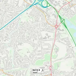 Rushmoor GU14 8 Postcode Sector Print Map Rushmoor GU14 8 Postcode Sector Print Map