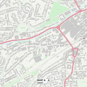 Woking GU21 6 Print Map Sector Guide Woking GU21 6 Print Map Sector Guide