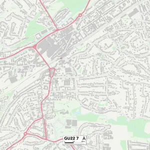 Woking GU22 7 Print Map Postcode Sector Woking GU22 7 Print Map Postcode Sector