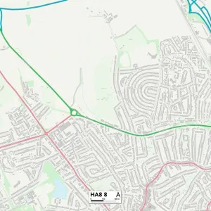 Harrow HA8 8 Map