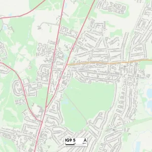 Epping Forest IG9 5 Print Map