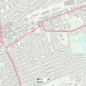 Redbridge IG1 1 Postcode Sector Print Map