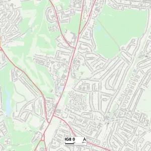 Redbridge IG8 0 Print Map Postcode Sector