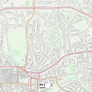Ipswich IP4 2 Map
