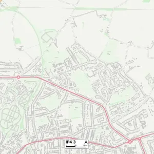 Ipswich IP4 3 Map