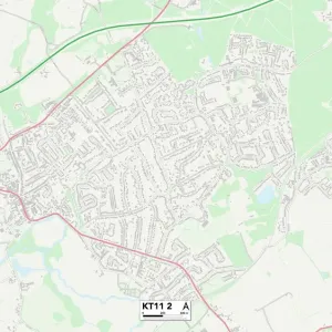 Elmbridge KT11 2 Print Map Sector Elmbridge KT11 2 Print Map Sector