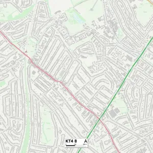 KT4 8 Print Map of Sutton Postcode Sector KT4 8 Print Map of Sutton Postcode Sector