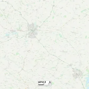 Melton LE14 2 Postcode Sector Print Map Melton LE14 2 Postcode Sector Print Map