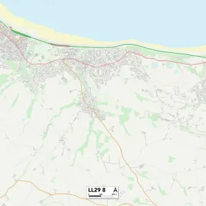Conwy LL29 8 Postcode Sector Print Map Conwy LL29 8 Postcode Sector Print Map