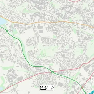 Leeds LS12 4 Postcode Sector Print Map Leeds LS12 4 Postcode Sector Print Map