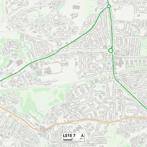 Leeds LS15 7 Print Map Sector Leeds LS15 7 Print Map Sector