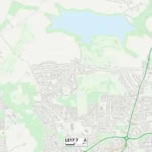 LS17 7 Print Map of Leeds Postcode Sector LS17 7 Print Map of Leeds Postcode Sector