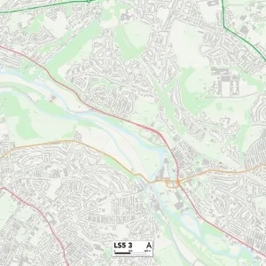 Leeds LS5 3 Postcode Sector Print Map Leeds LS5 3 Postcode Sector Print Map