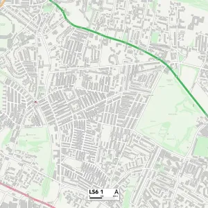 Leeds LS6 1 Print Map Sector Poster Leeds LS6 1 Print Map Sector Poster