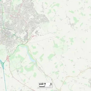 Luton LU2 9 Print Map Sector Luton LU2 9 Print Map Sector