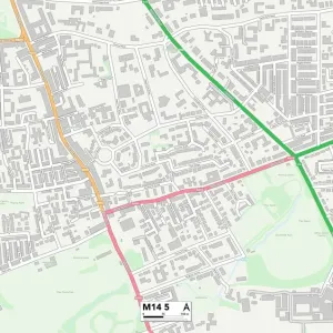 Manchester M14 5 Print Postcode Sector Map Manchester M14 5 Print Postcode Sector Map