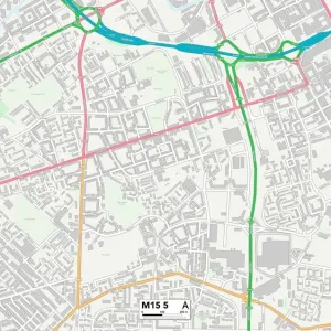 Manchester M15 5 Print Postcode Sector Map Manchester M15 5 Print Postcode Sector Map