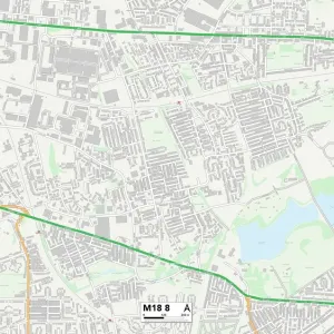 Manchester M18 8 Print Map Sector Manchester M18 8 Print Map Sector
