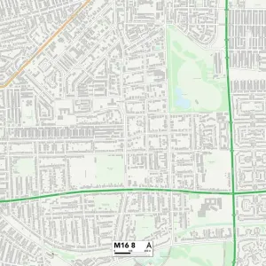 Trafford M16 8 Print Map Sector Trafford M16 8 Print Map Sector